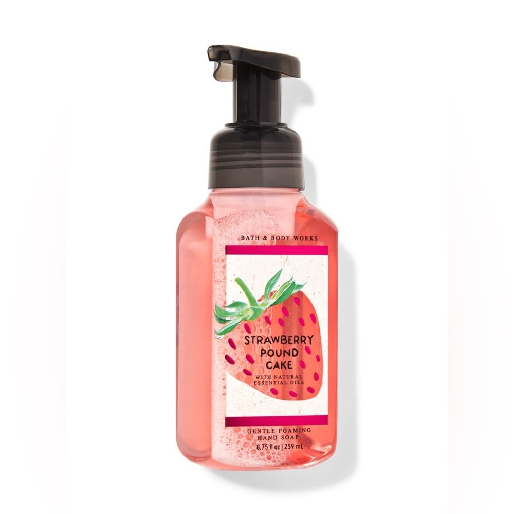 188. Bath & Body Works Strawberry Pound Cake Foaming Hand Soap 8.75 oz